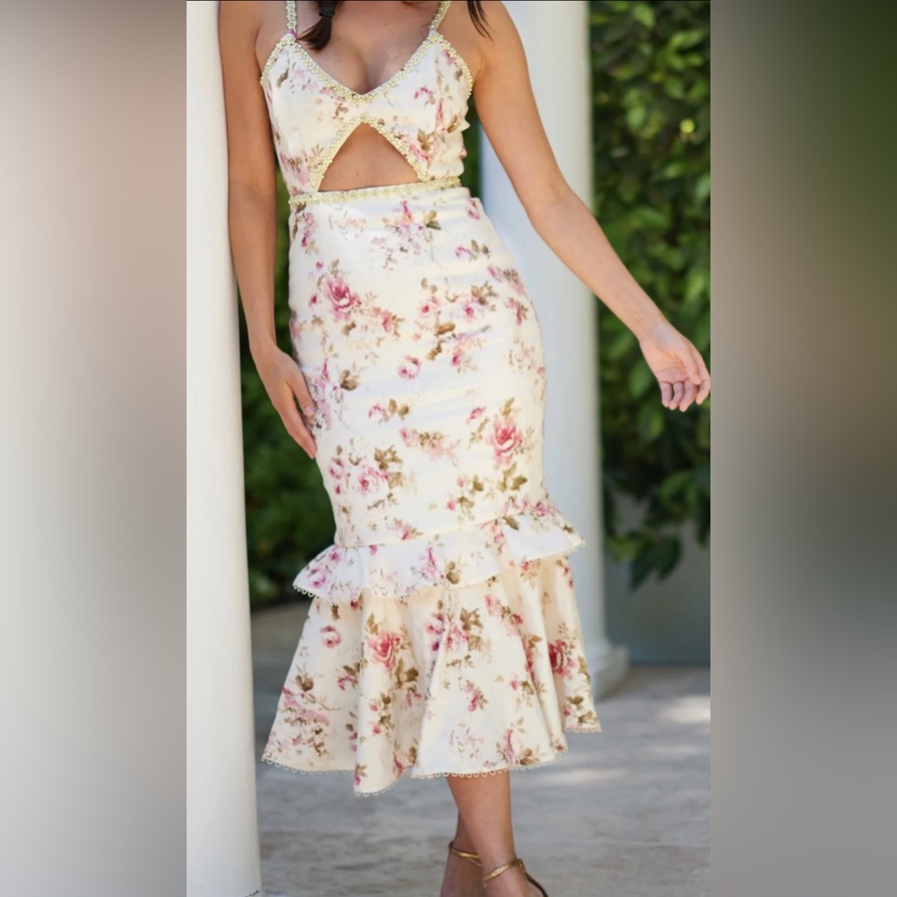 Luna Dress in English Rose